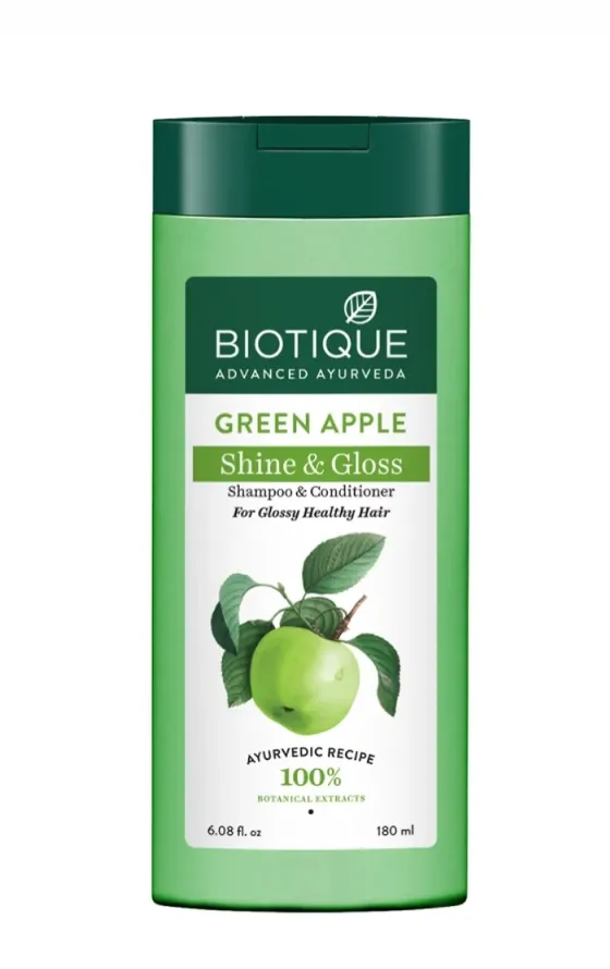 Biotique Green apple shine & gloss shampoo & conditioner